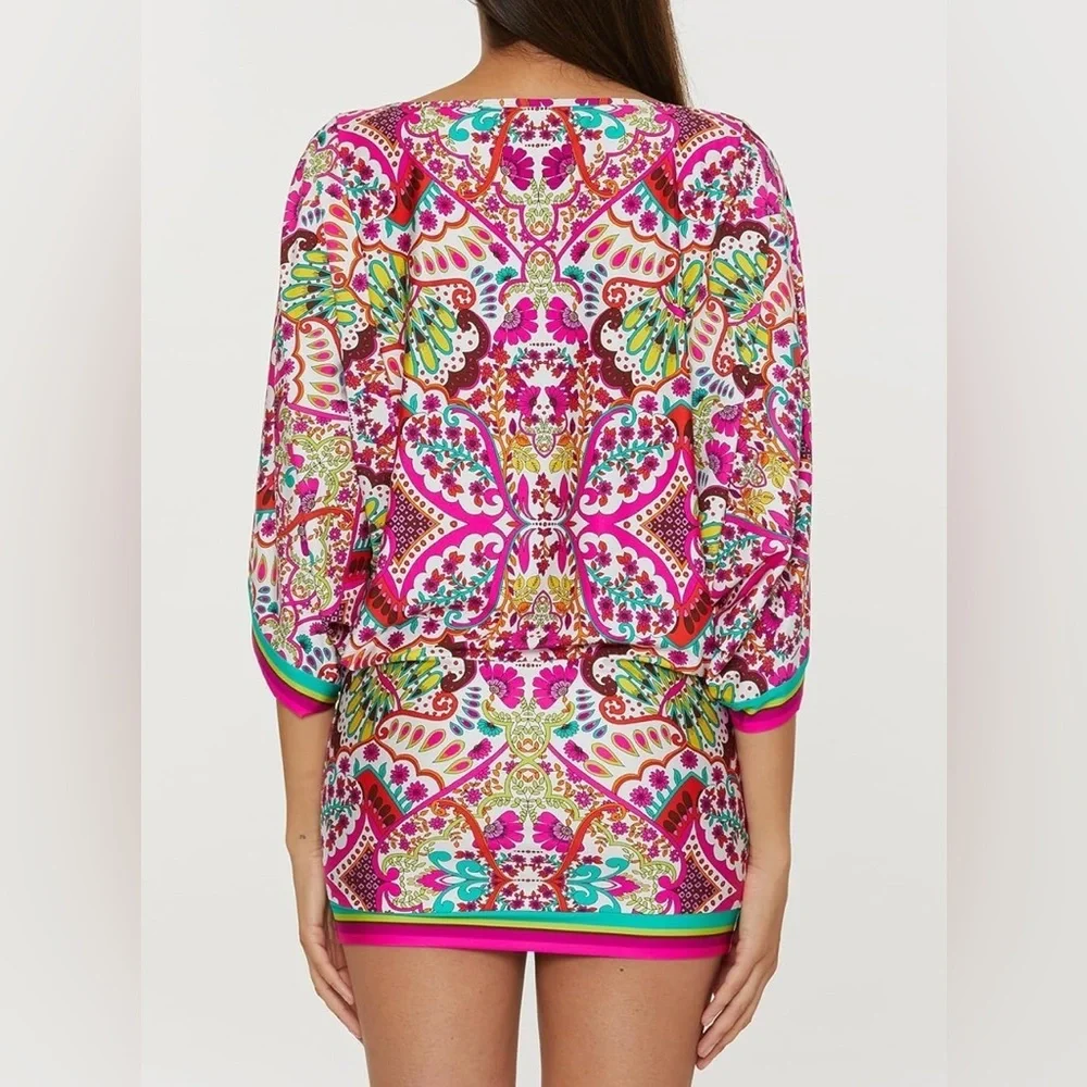 NWT Trina Turk Swimwear Cover Up Hawaiian Gradens Size XL